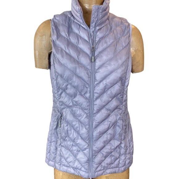 32 Degree Heat Lightweight Packable Puffer Vest Sz M Purplish Gray #329K - Picture 1 of 8